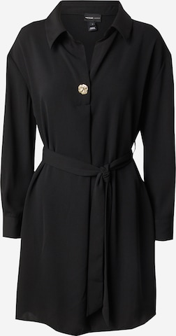 Robe-chemise River Island en noir : devant