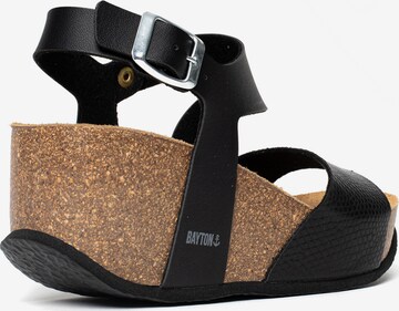 Bayton Sandalen met riem 'Ibiza' in Zwart