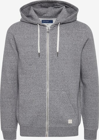 BLEND Zip-Up Hoodie 'GORDON' in Grey: front