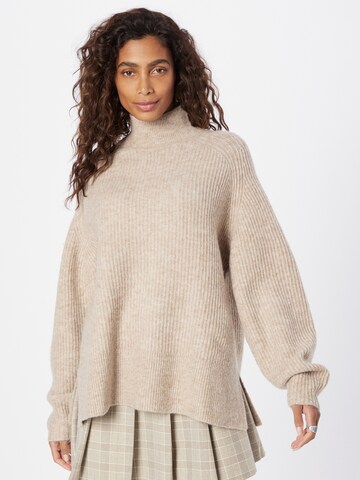 Pull-over 'Lainey' WEEKDAY en beige : devant