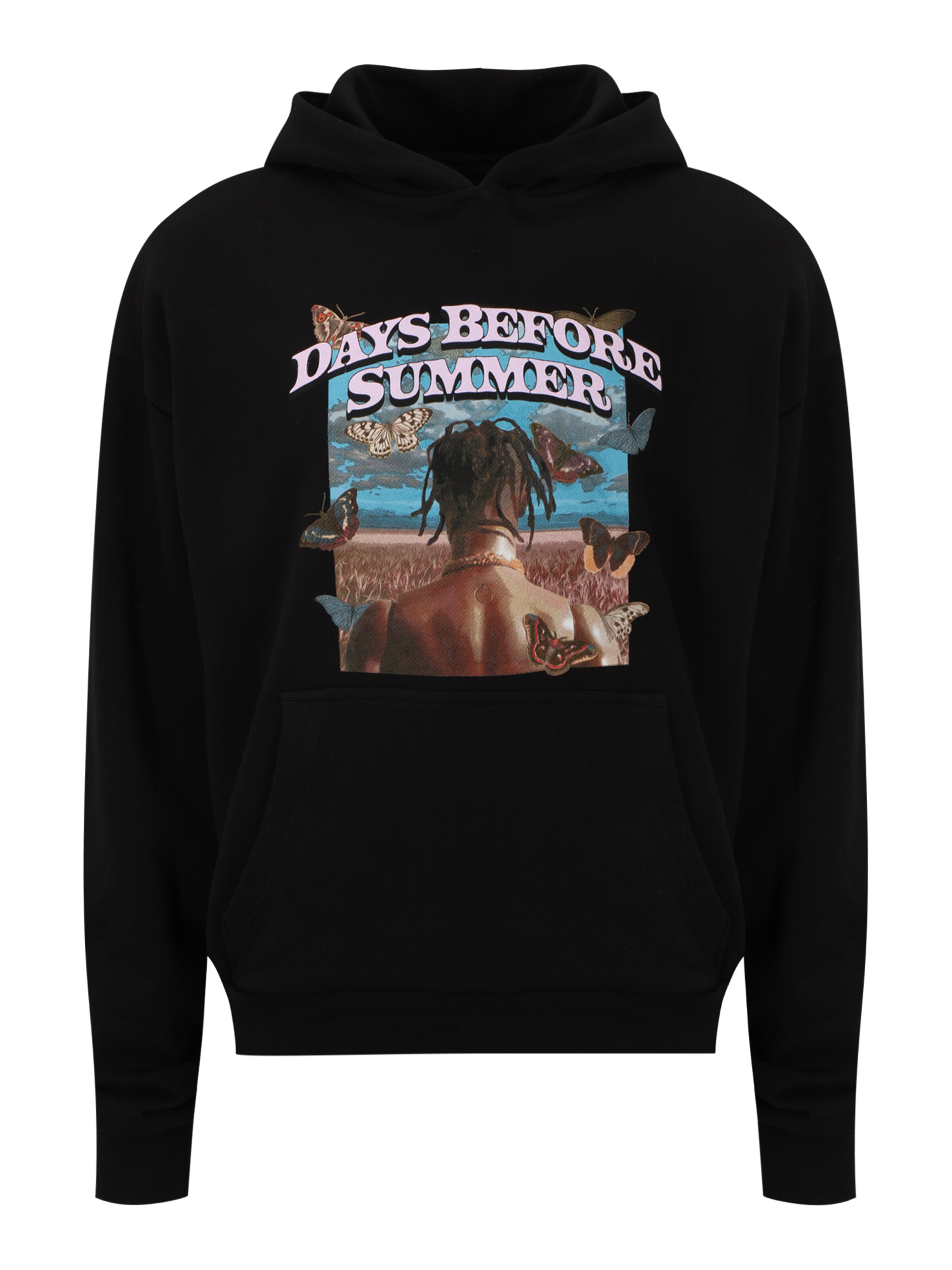 Mister Tee Sweatshirt 'Days before Summer' i svart: framsida