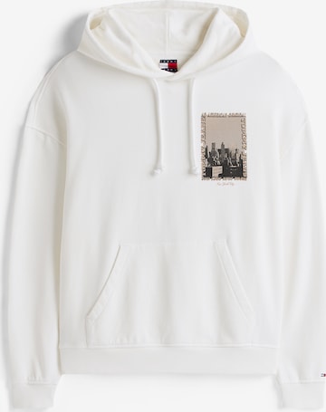 Tommy Jeans Mikina – béžová: přední strana