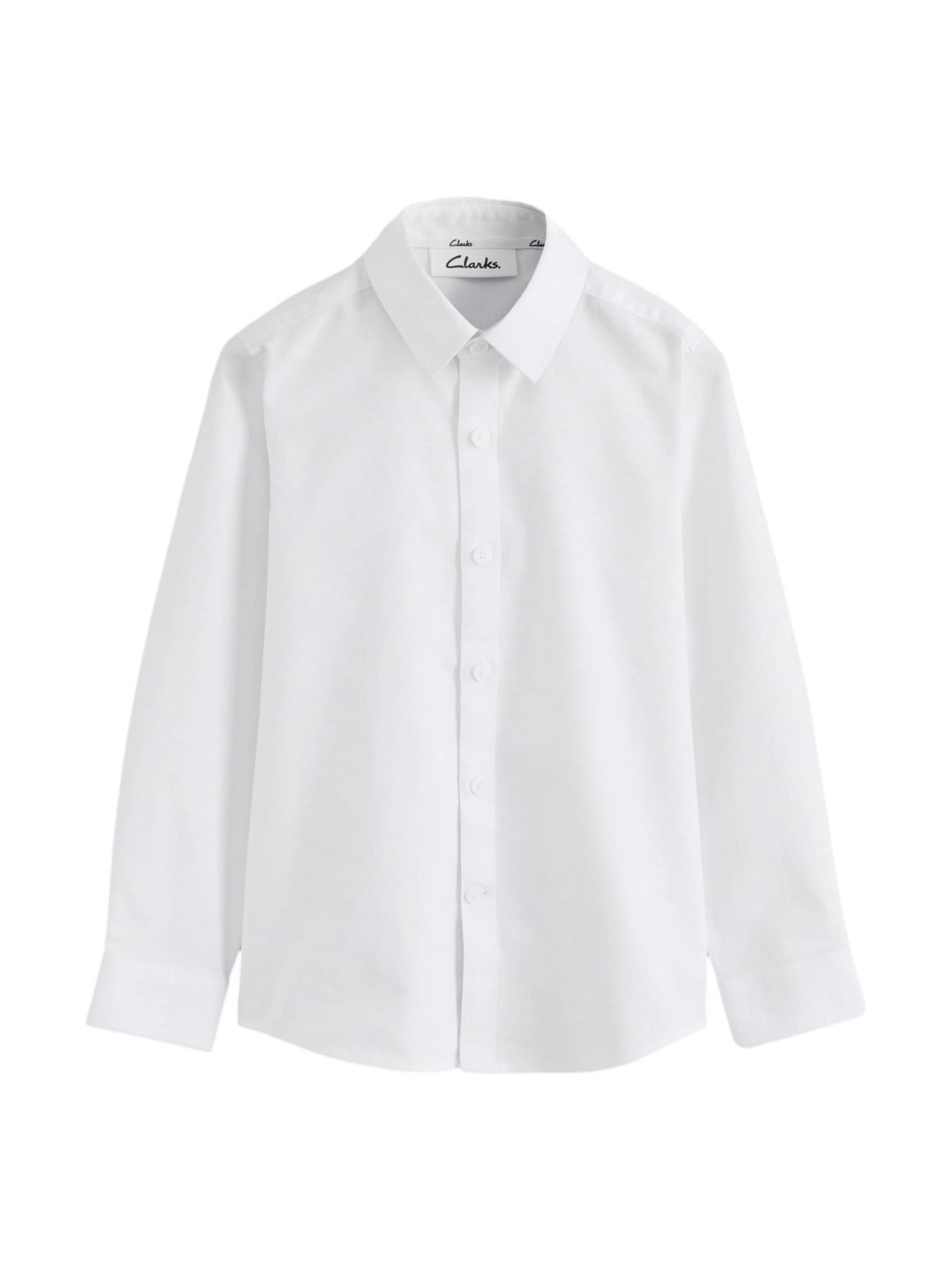 CLARKS - Ajuste regular Camisa en blanco: frente