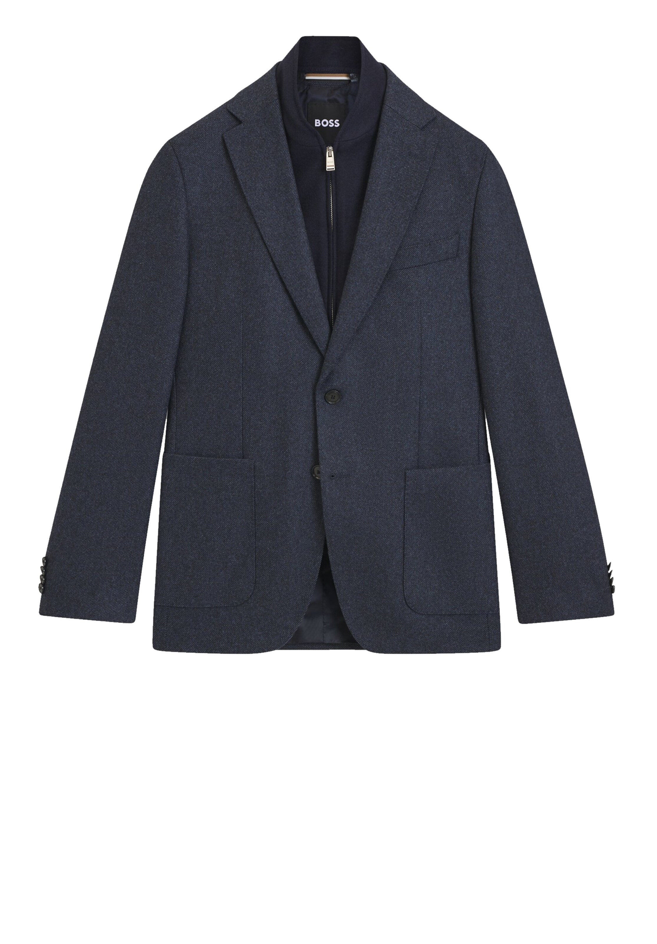 BOSS Slim Fit Sakko in Blau: Vorderseite