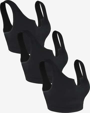 Push-up Soutien-gorge de sport MEETWEE en noir : devant