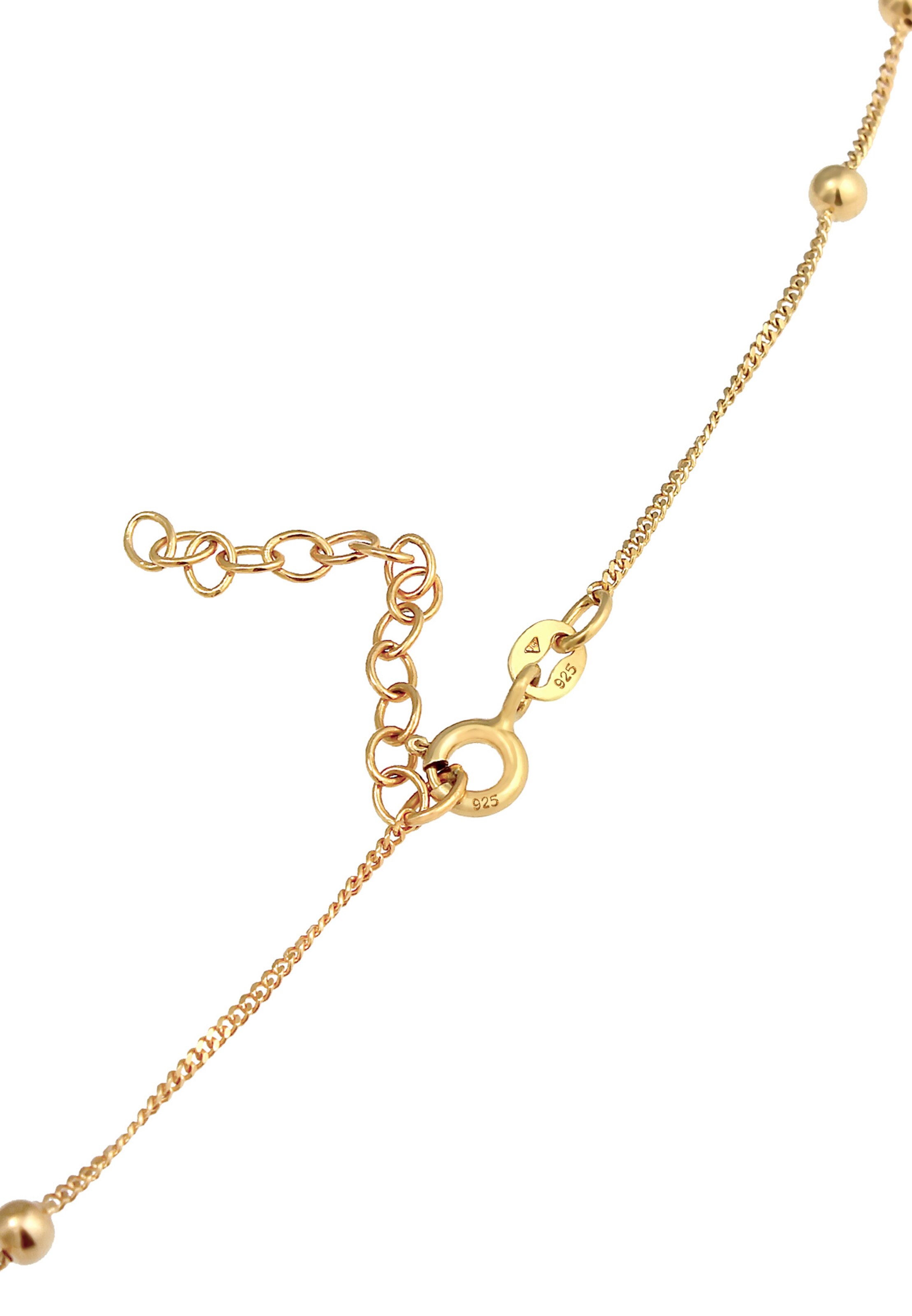 Frauen Schmuck ELLI Halskette Basic Kette, Kugel in Gold - VX12036 Frauen Schmuck ELLI Halskette Basic Kette, Kugel in Gold - VX12036