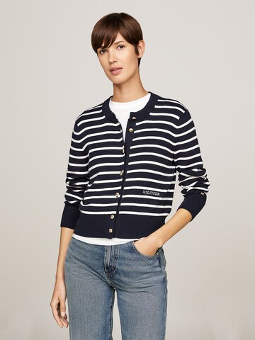 TOMMY HILFIGER Strickjacke in Blau: Vorderseite