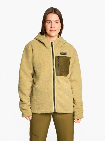 ZIENER Athletic Fleece Jacket 'Juha-Z' in Beige: front