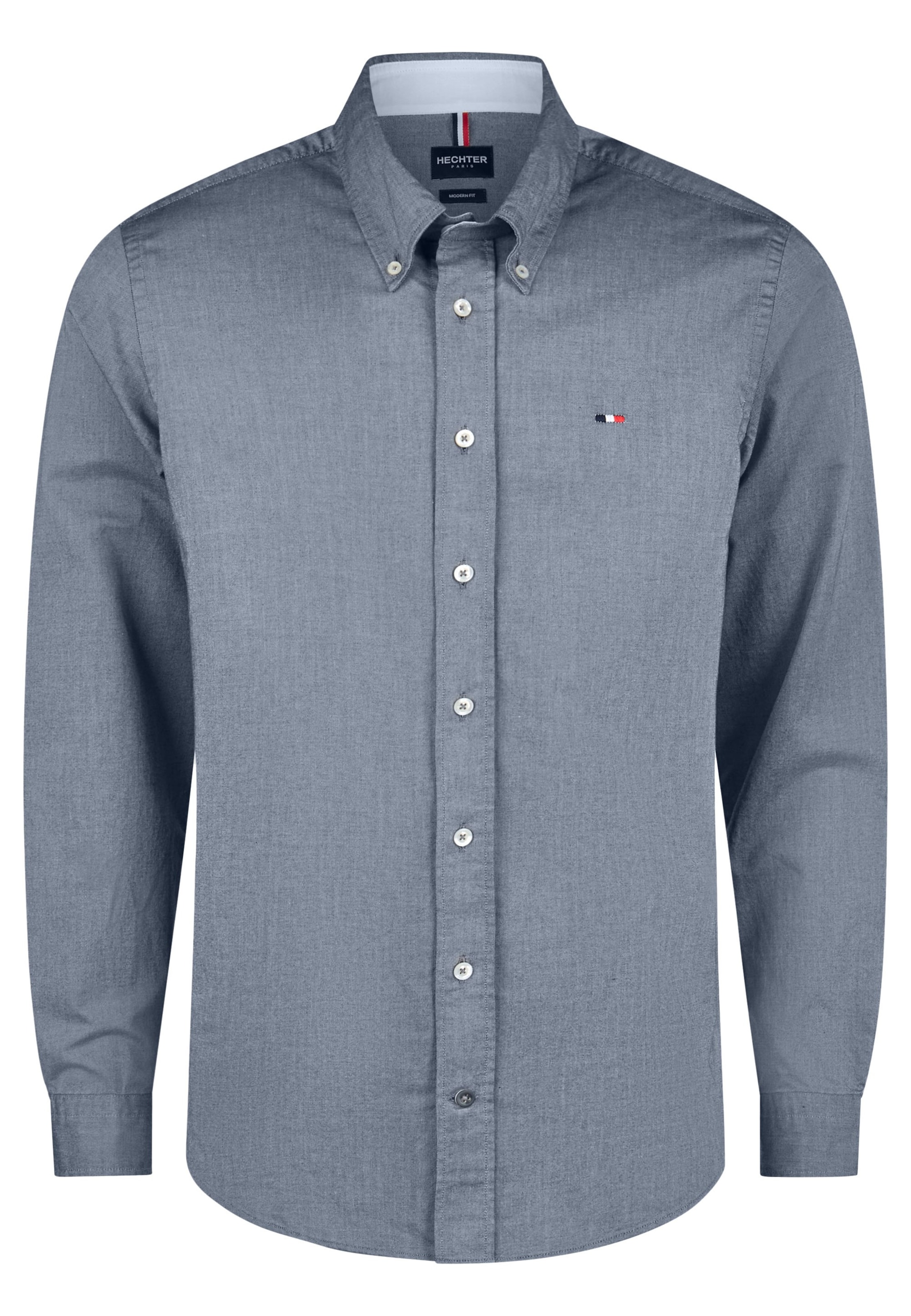 HECHTER PARIS Zakelijk overhemd 'Casual' in 41-42 in de kleur Donkerblauw, Productweergave