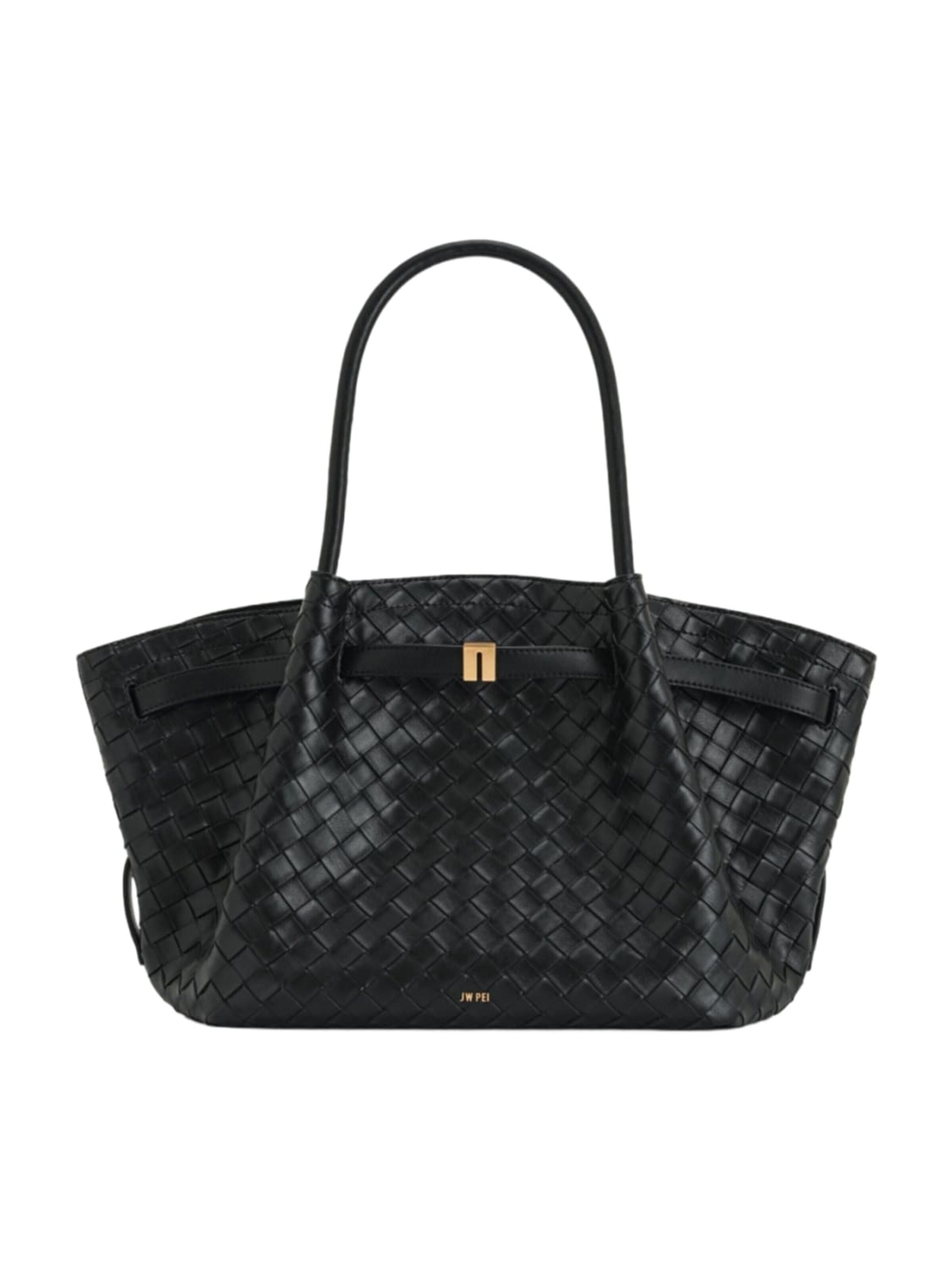 JW PEI - Shopper 'JW PEI Cabas / Shopping Hana Medium Woven Black' en negro