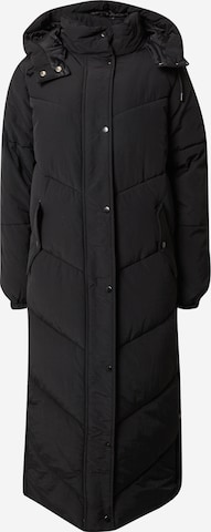 Warehouse Winter Coat in Black: front