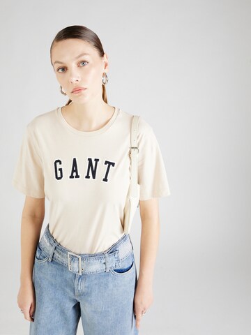 GANT T-Shirt in Beige: predná strana