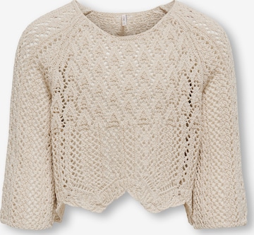 ONLY GIRLS Sweater 'KOGNOLA' in Grey: front