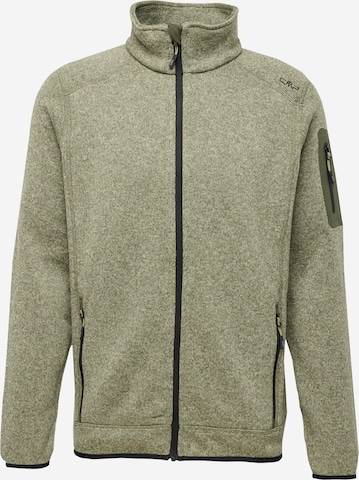 CMP Regular fit Athletic Fleece Jacket in Green: front