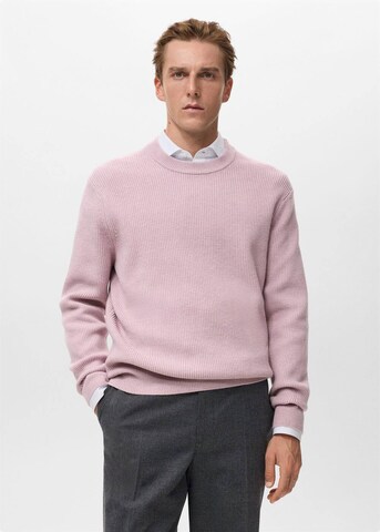 MANGO MAN Pullover 'Parky' in Pink: Vorderseite