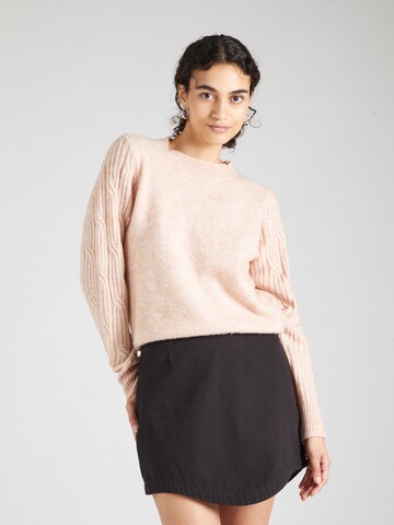 ABOUT YOU Sweater 'Larissa' in Pink: front