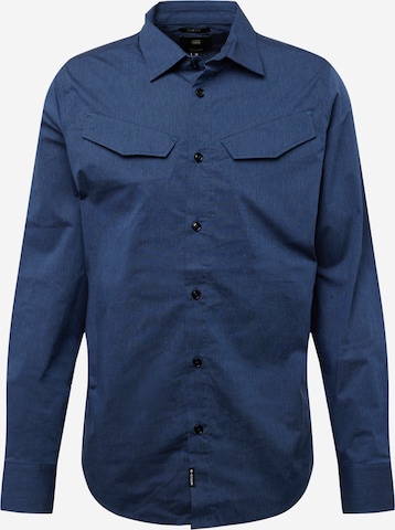 G-Star RAW Slim fit Skjorta i blå: framsida