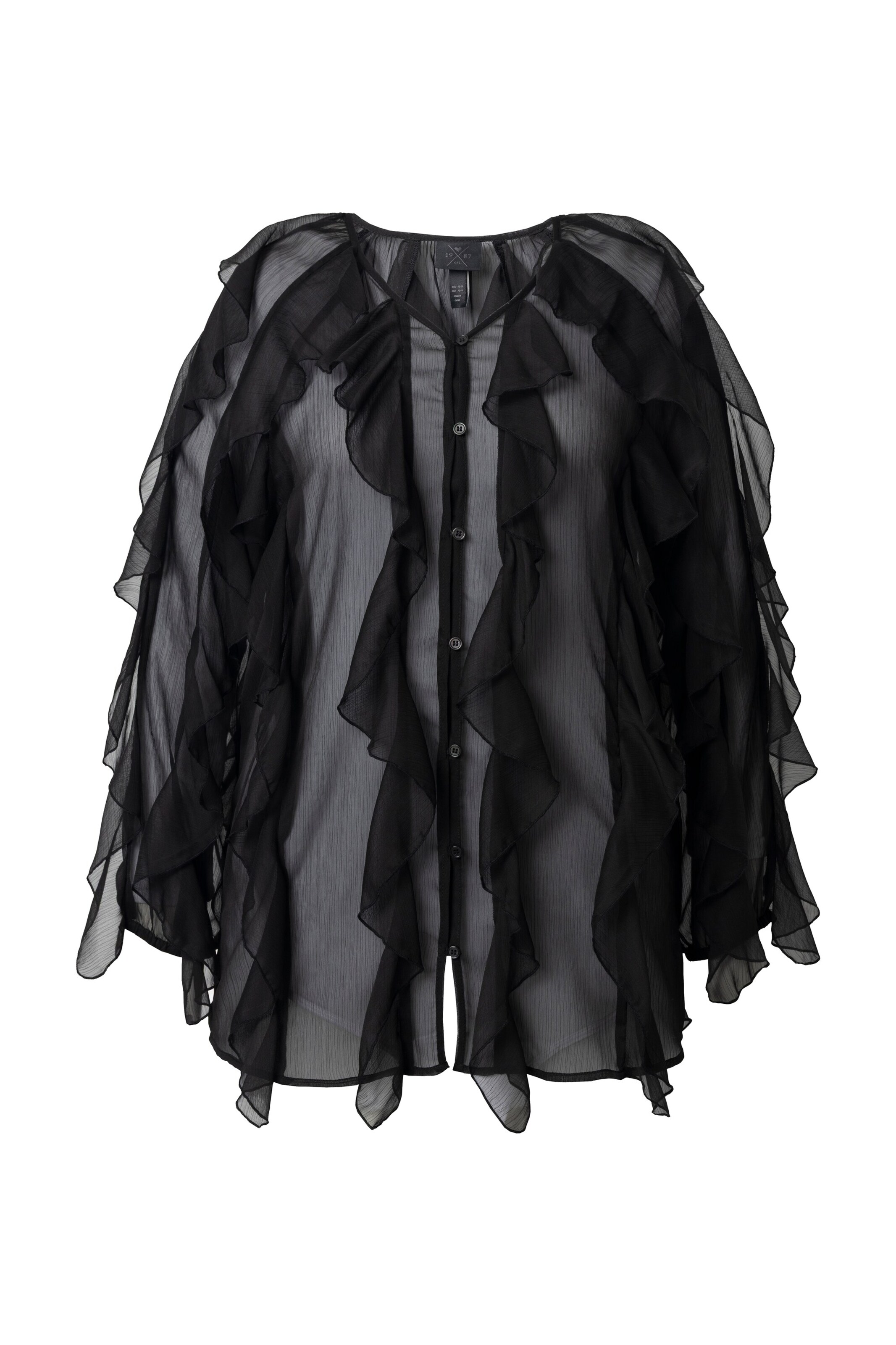 Ulla Popken Blouse in Black: front