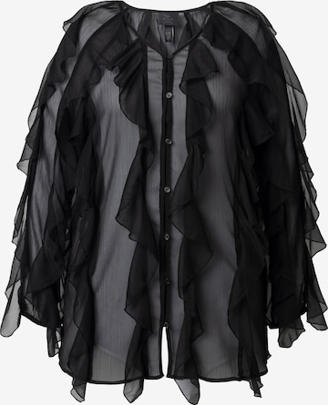 Ulla Popken Blouse in Black: front