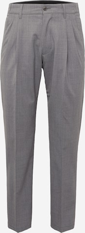 DRYKORN Regular Pleat-front trousers 'LEEK' in Grey: front