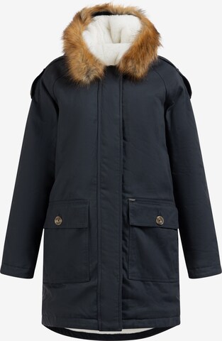 Parka invernale di DreiMaster Vintage in blu: frontale