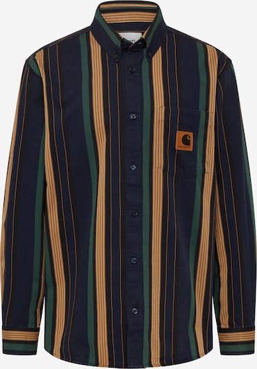 Carhartt WIP Button Up Shirt 'Dorado' in Navy / Brown / Dark green / White, Item view