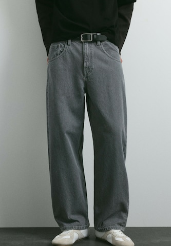 Pull&Bear Tønde Jeans i grå: forside