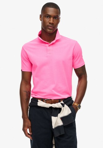 T-Shirt 'Essential' Superdry en rose : devant