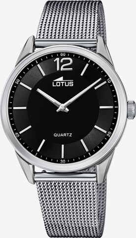 Lotus Analog Watch in Silver: front