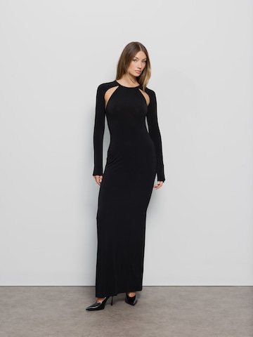 RÆRE by Lorena Rae Evening Dress 'Ina' in Black: front