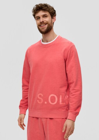 s.Oliver Sweatshirt in Rood: voorkant