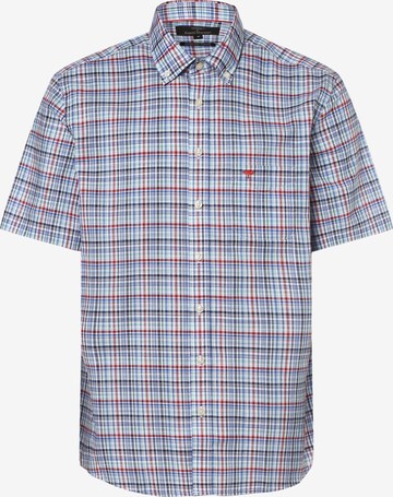 FYNCH-HATTON Button Up Shirt in Blue: front