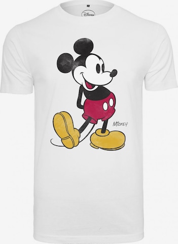 Mister Tee Shirt 'Mickey Mouse' in Wit: voorkant
