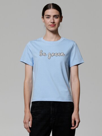 T-shirt 'Be green' Watapparel en bleu : devant
