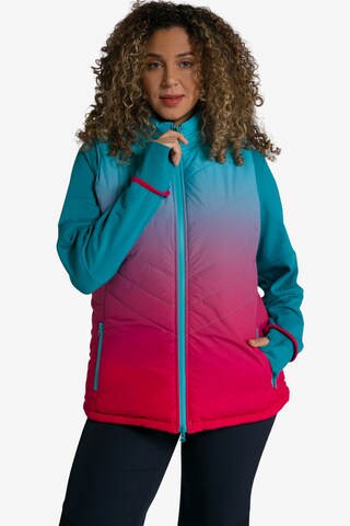 Ulla Popken Bodywarmer in Blauw: voorkant