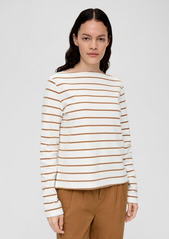 s.Oliver Shirt in Bruin: voorkant