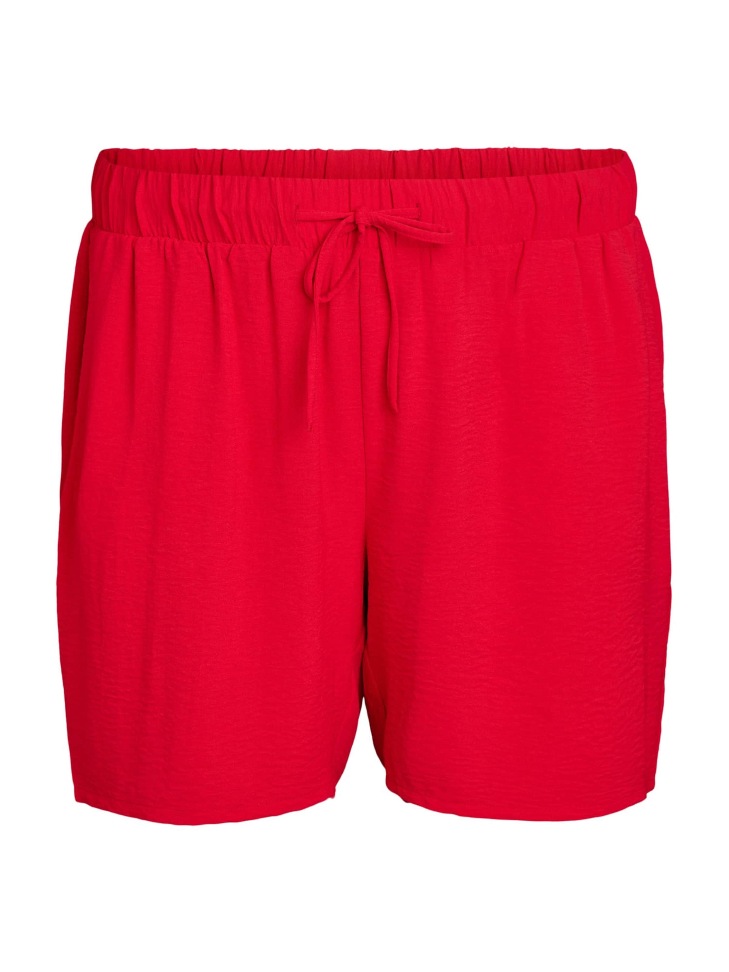 Zizzi - Loosefit Calças 'Mfikka' em vermelho: frente