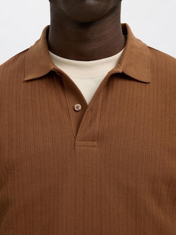 SELECTED HOMME Shirt in Brown