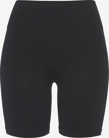 Skinny Pantalon modelant LASCANA en noir : devant