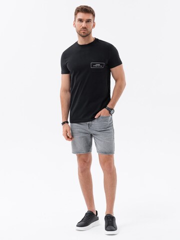 Ombre Shirt 'S1742' in Zwart