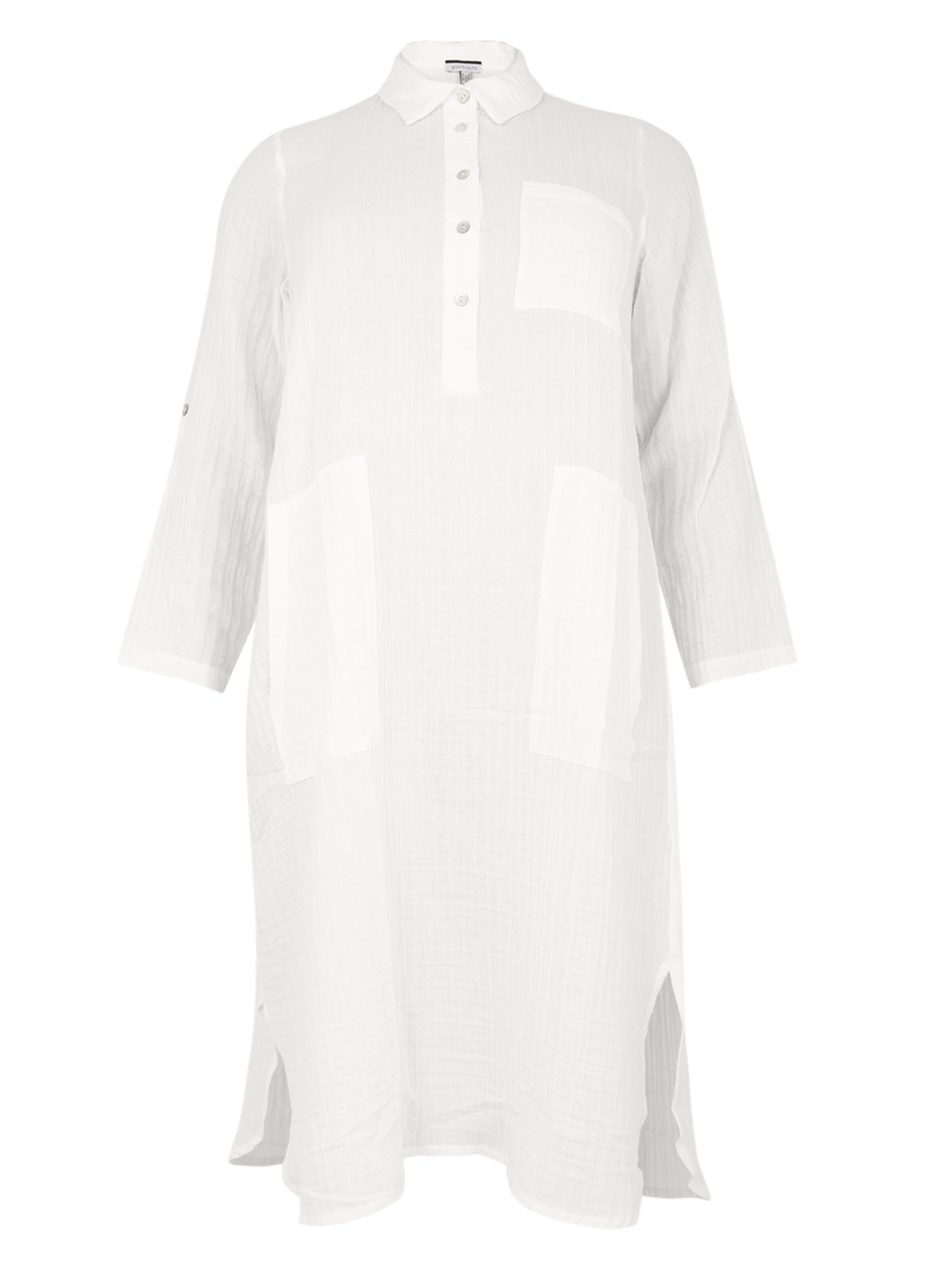 YOEK Blousejurk in Wit: voorkant