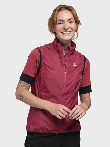 Schöffel Vest ' Bike Vest Style Cannobio WMS ' in Red: front