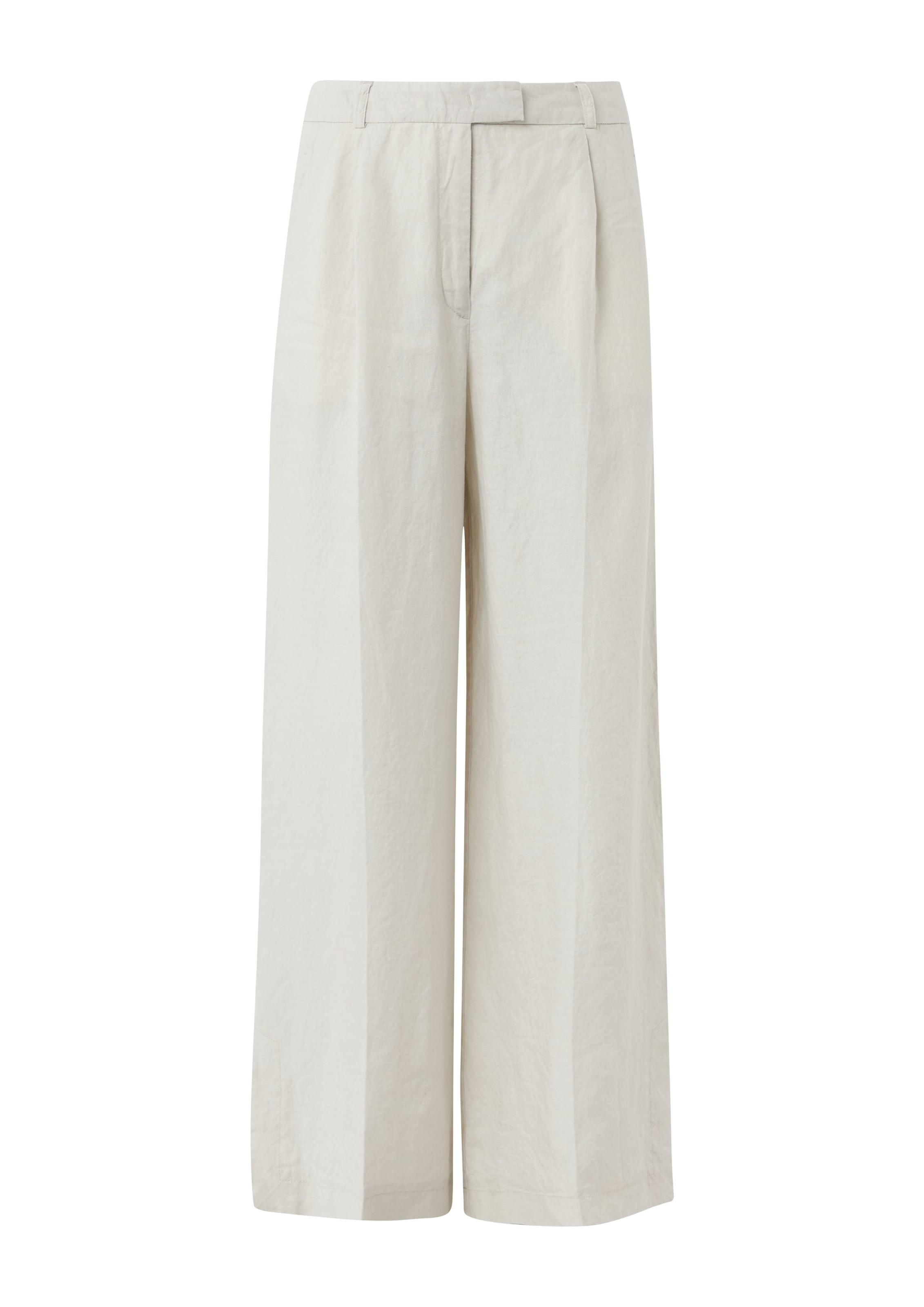 COMMA Wide Leg Hose in Beige: Vorderseite