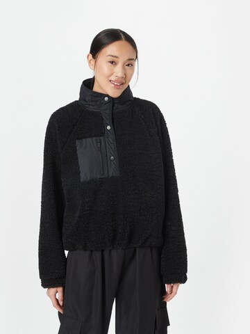 Cotton On Athletic fleece jacket 'EXPLORER' in Black: front