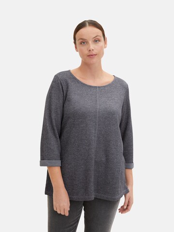 Tom Tailor Women + Sweatshirt in Grau: predná strana