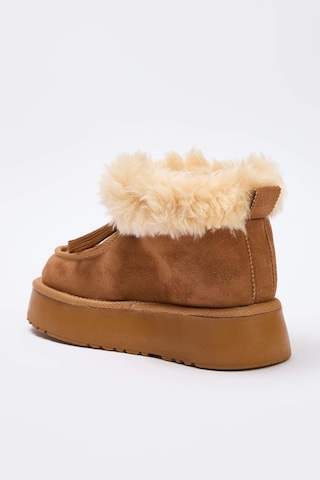 Bottines à lacets Trendyol en marron