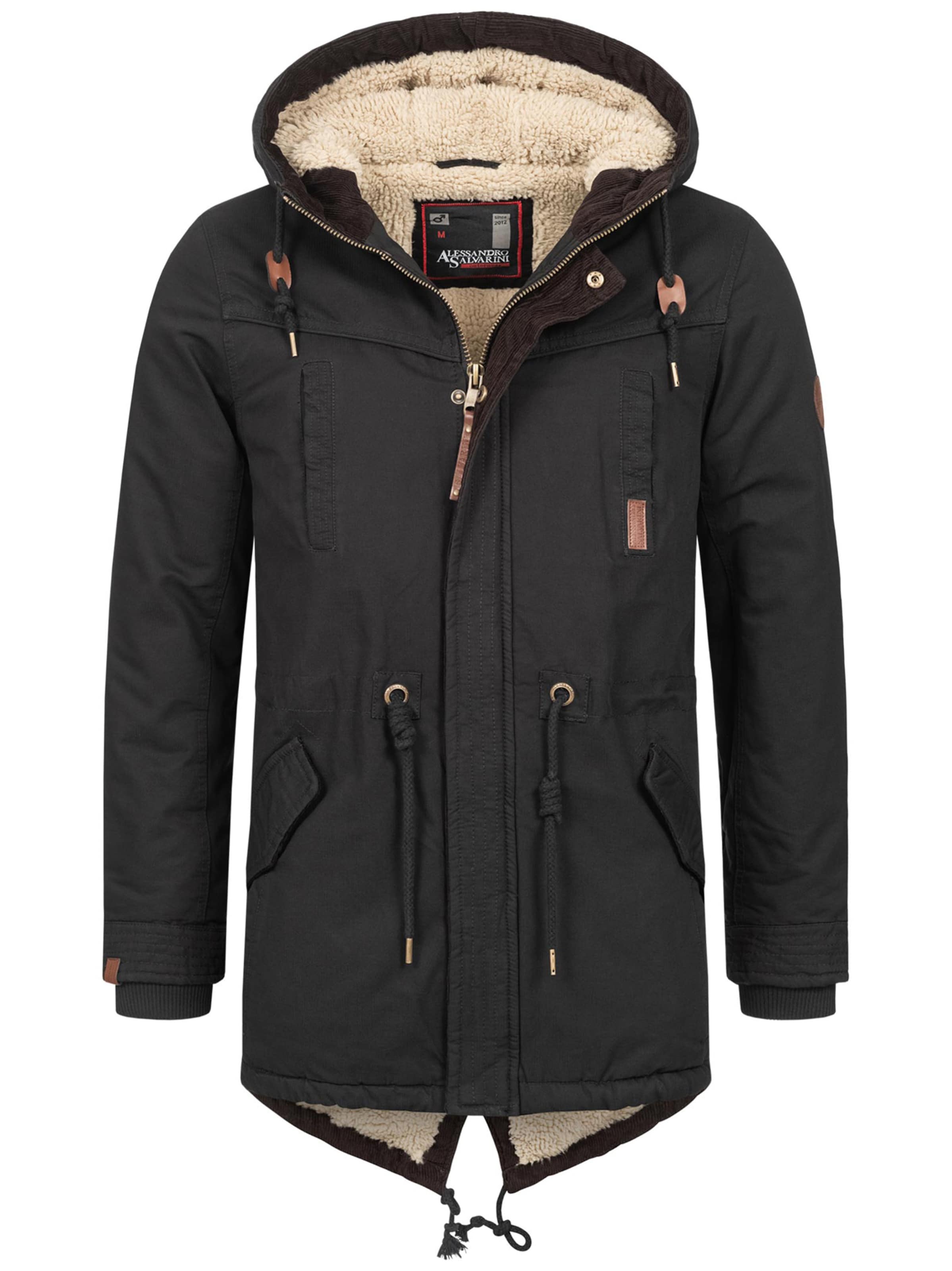Alessandro Salvarini Winter parka in Black