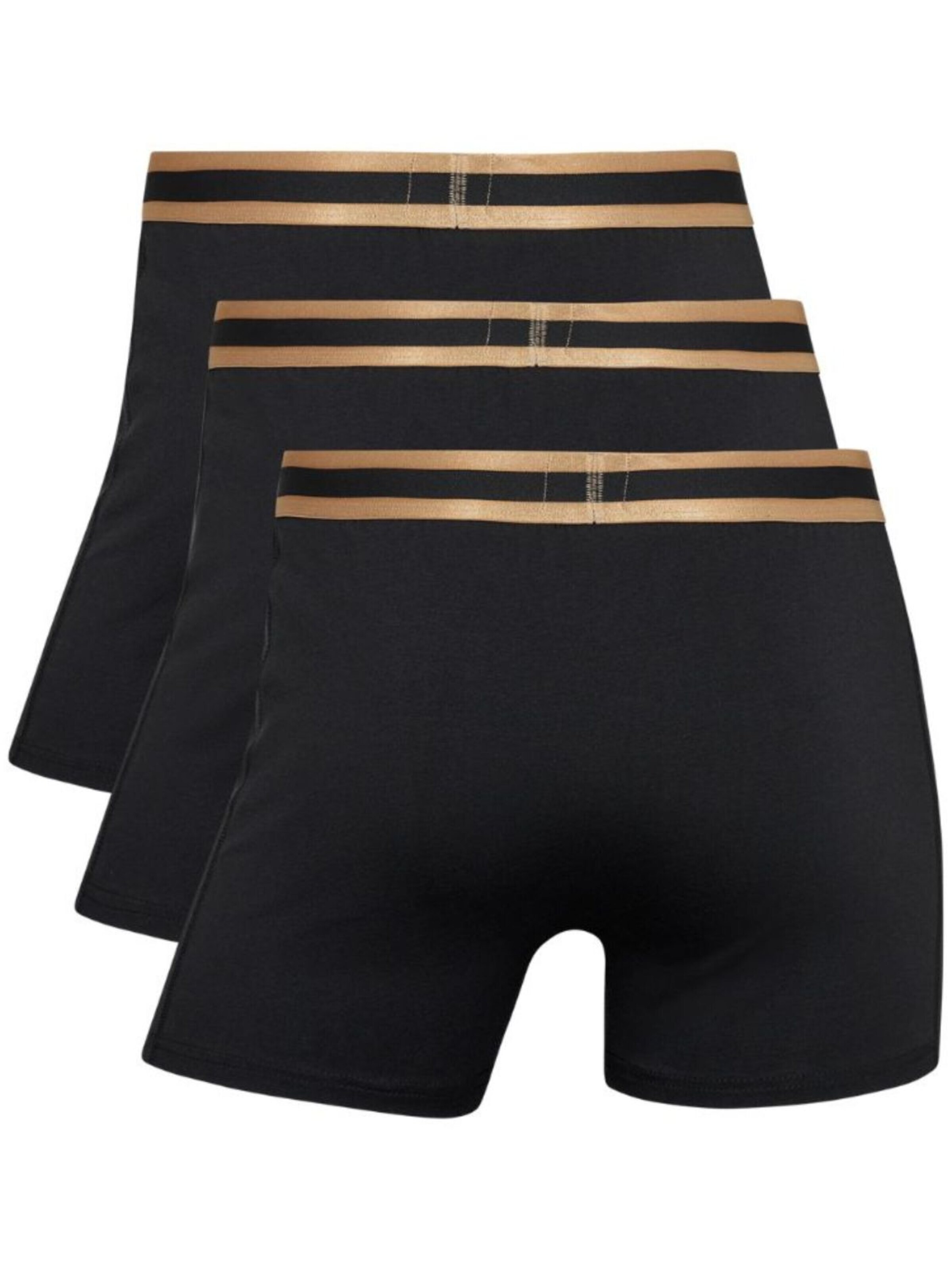 CR7 - Calzoncillo boxer 'Boxers CR7 UNDERWEAR Homem em Algodão Orgânico PACK de 3 unidades, sortidos, Elástico CR7 em dourado' en negro