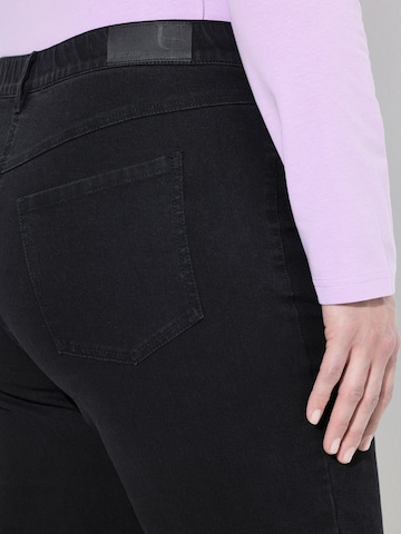 Ulla Popken Regular Jeans 'Mia' in Black