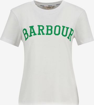 balts Barbour T-Krekls 'Bailey': no priekšpuses